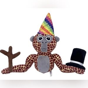 Gorilla Plush Doll Toy Brown Monkey Tag Game Kids Stuffed Animal Plushie Party